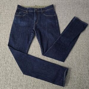Zanella Jeans‎ Mens 31x32 Blue Malcolm Straight Stretch Denim Jean Made In Italy